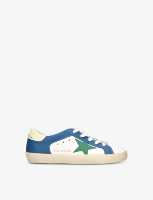 BONPOINT: Bonpoint x Golden Goose star-embroidered leather low-top trainers