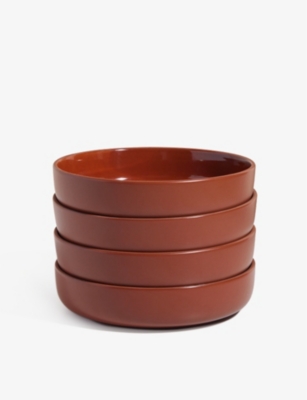 Our Place Terracotta Midi Ceramic Bowls Set Of Four