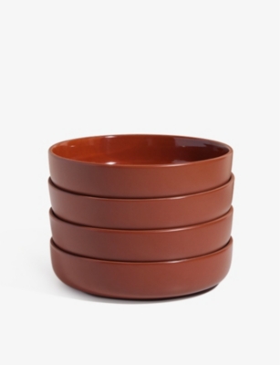 Shop Our Place Terracotta Midi Ceramic Bowls Set Of Four