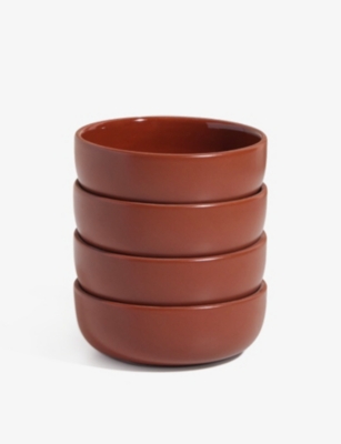 Our Place Terracotta Mini Ceramic Bowls Set Of Four