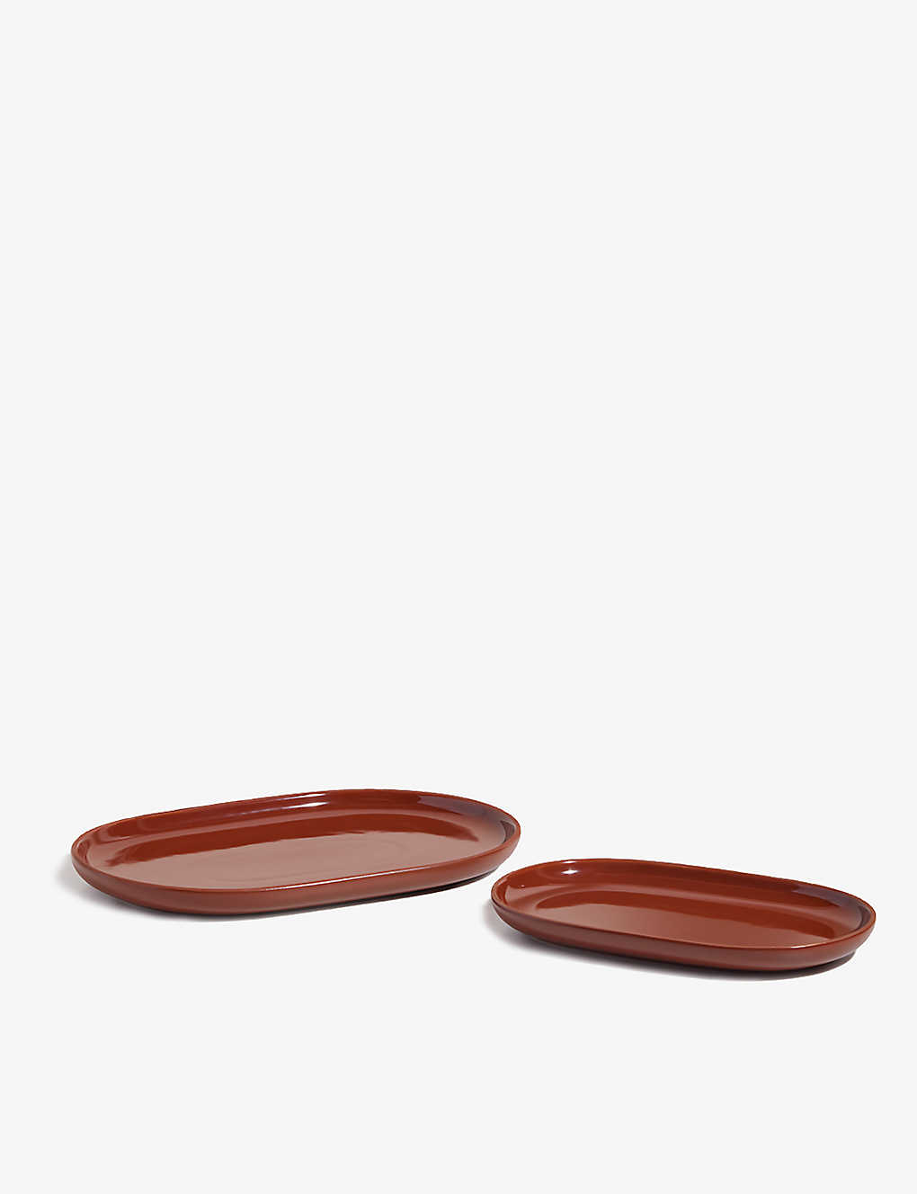 Our Place Terracotta Gather Ceramic Platters Set Of Two