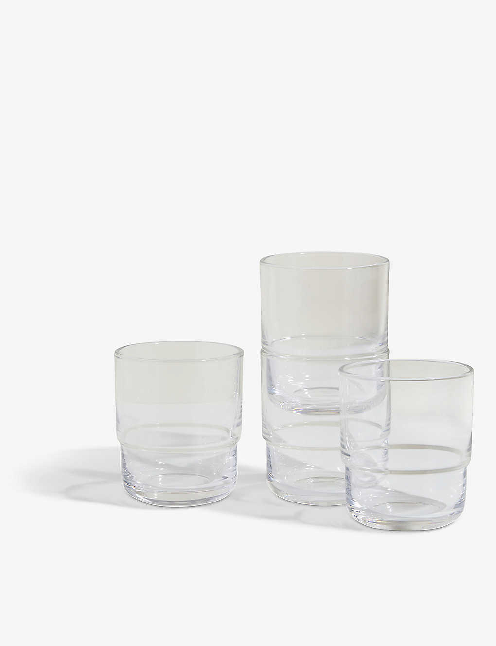 Our Place Clear Night + Day Water Glasses Set Of Four