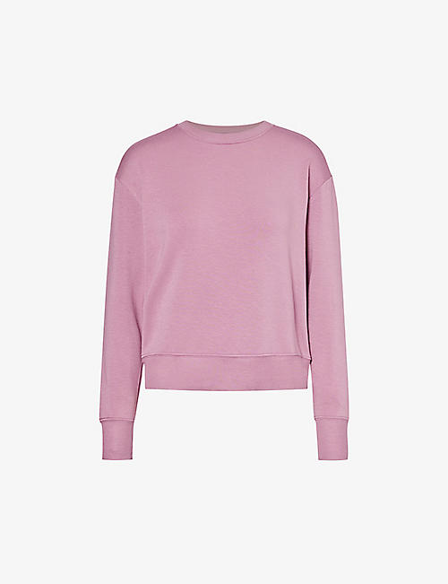 SPLITS59: Round-neck relaxed-fit stretch-woven sweatshirt