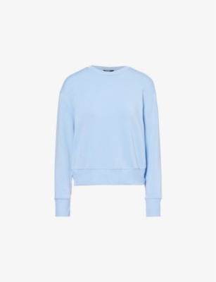 Shop Splits59 Womens Skylight Round-neck Relaxed-fit Stretch-woven Sweatshirt