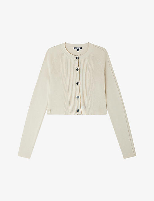 SOEUR: Adonis long-sleeve button-up organic-cotton and linen-blend cardigan