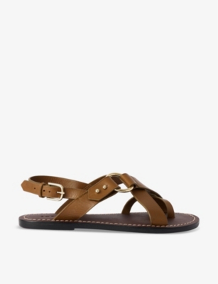 SOEUR: Florence cross-over leather sandals