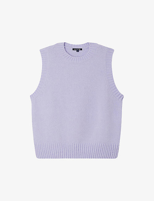 SOEUR: Namaste round-neck sleeveless stretch-knit vest