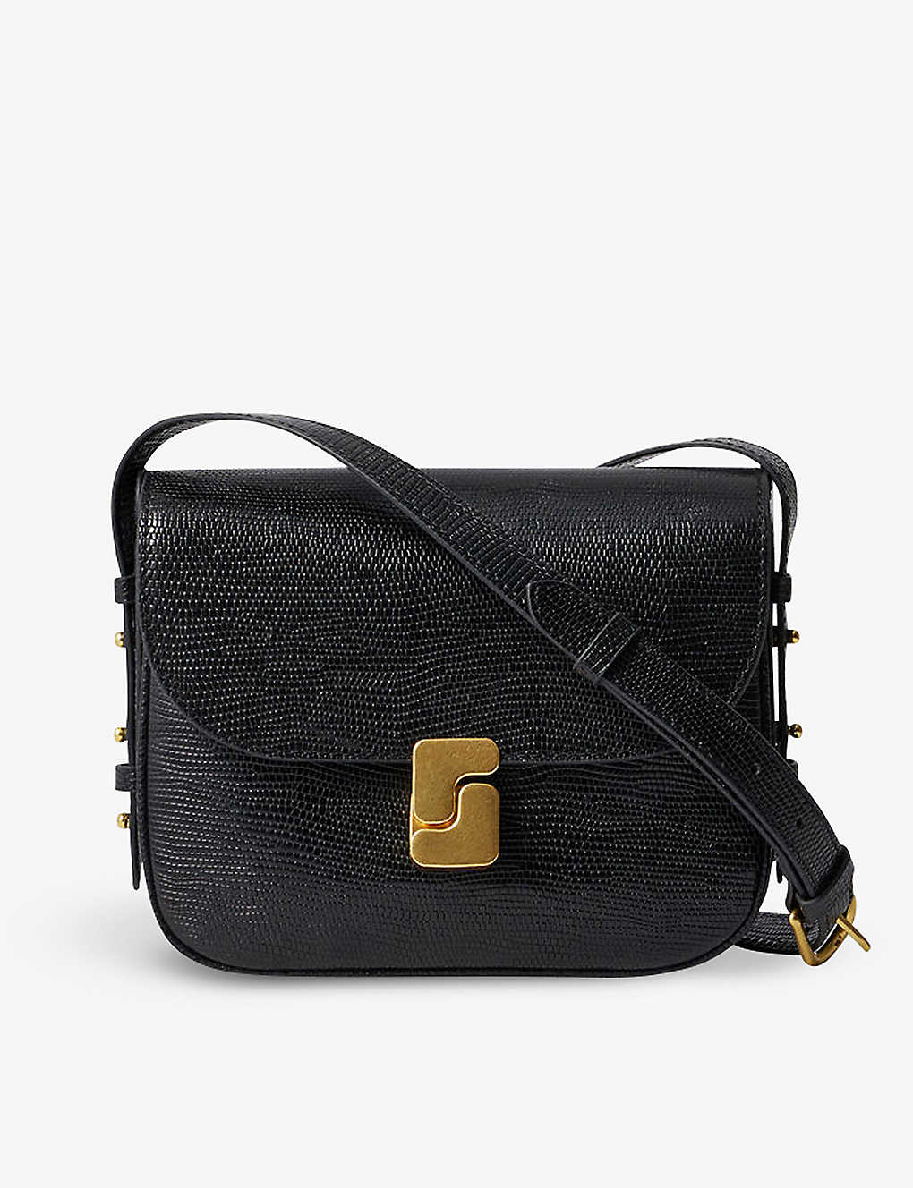 Soeur Womens Black Bellissima Mini Leather Shoulder Bag