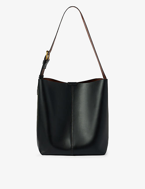SOEUR: Saudade logo-embossed leather shoulder bag