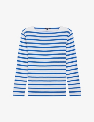 Soeur Womens Print Katy Stripe Cotton T-shirt In Multi-coloured