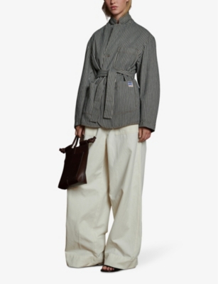 SOEUR: Alphonse stripe cotton jacket