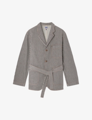 SOEUR: Alphonse stripe cotton jacket