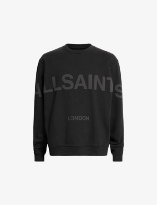 ALLSAINTS: Biggy Logo-Print Oversized Cotton-Jersey Sweatshirt
