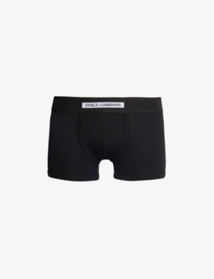 DOLCE & GABBANA: Branded-waistband stretch-cotton boxers