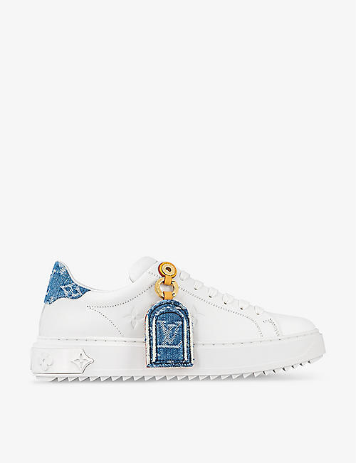 LOUIS VUITTON: Time Out monogram-embossed leather low-top trainers