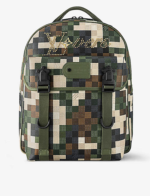 LOUIS VUITTON: Motion coated-canvas backpack