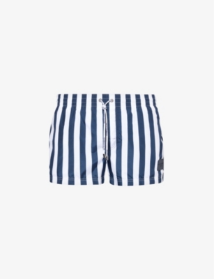 DOLCE & GABBANA: Brand-patch elasticated-waist swim shorts