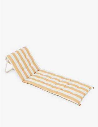 SUNNYLIFE: Mango Bay stripe-print woven reclining beach chair 58cm