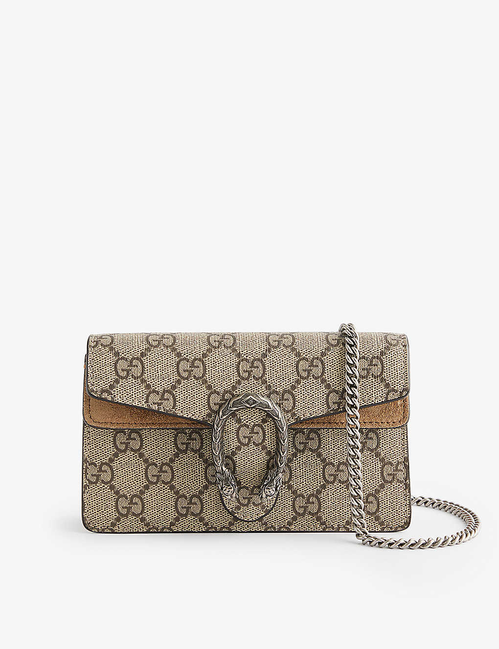 Gucci Gg Supreme Dionysus Mini Coated-canvas Cross-body Bag In B.ebony/taupe