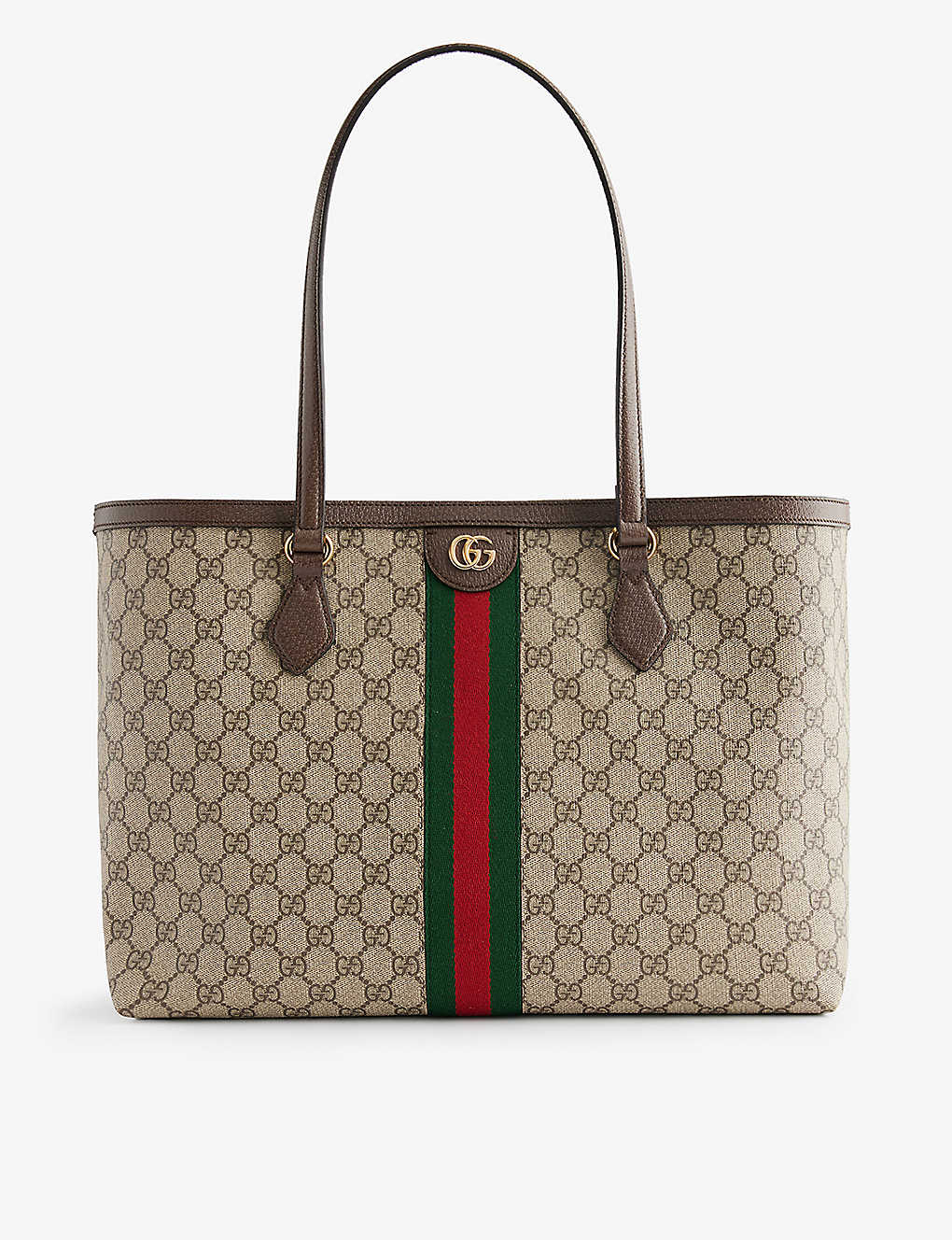 Gucci Ophidia Gg Supreme Coated-canvas Tote Bag In B.eb/n.acero/vrv