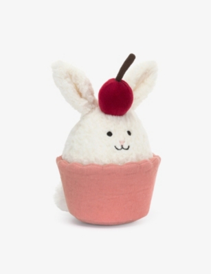 JELLYCAT: Dessert Bunny Cupcake soft toy 14cm