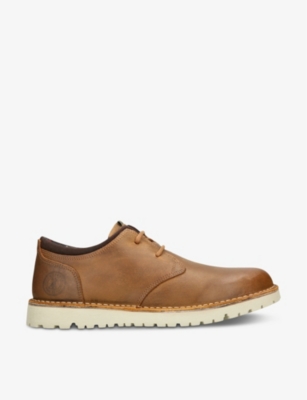 BARBOUR: Acer leather Derby shoes