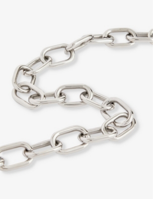 Shop Vitaly Threshold Stainless-steel Necklace In Silver