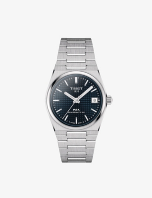 TISSOT: T1372071104100 PRX Powermatic 80 stainless-steel automatic watch