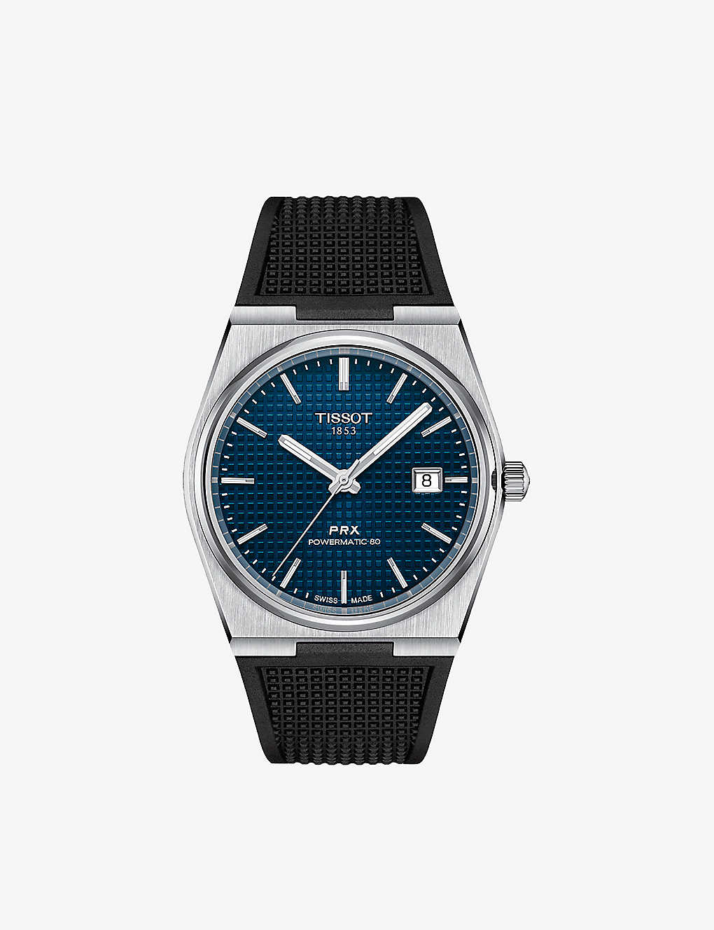 Tissot Prx Powermatic 80 Mens Automatic Watch T1374071704100 In Black / Blue