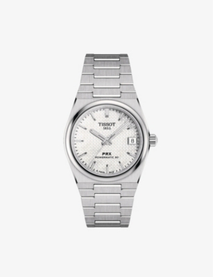 TISSOT: T1372071111100 PRX Powermatic 80 stainless-steel automatic watch