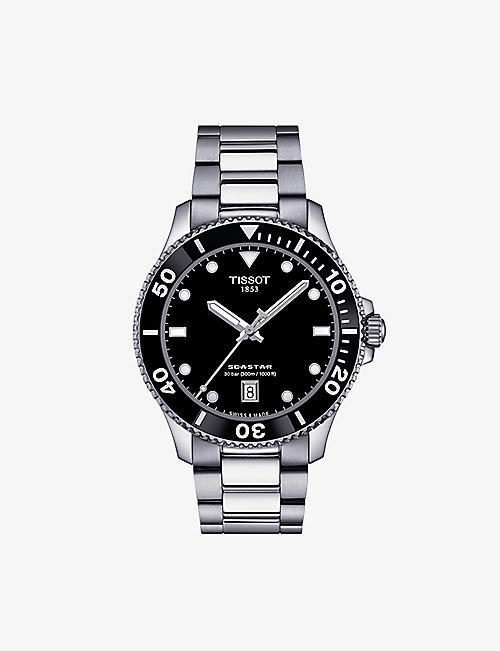 TISSOT: T1204101105100 Seastar 1000 stainless-steel quartz watch