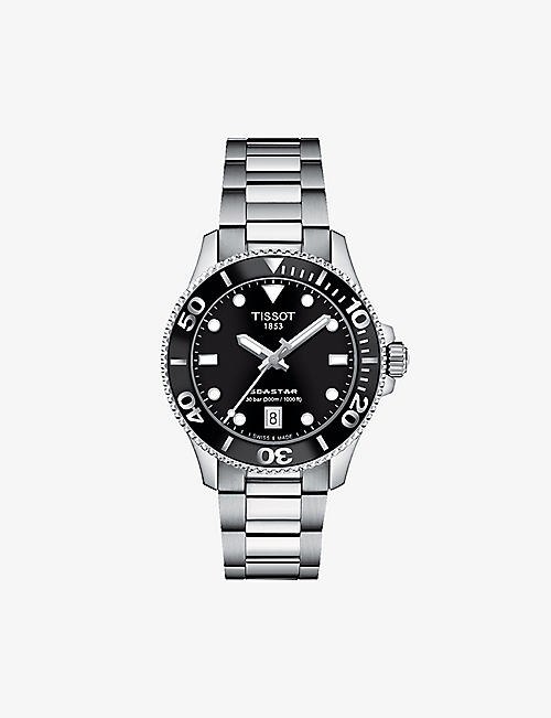 TISSOT: T1202101105100 Seastar stainless-steel quartz watch