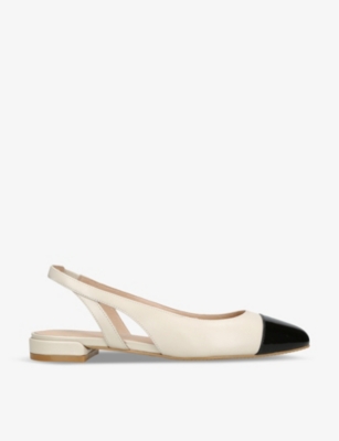 STUART WEITZMAN: Sleek leather slingback pumps