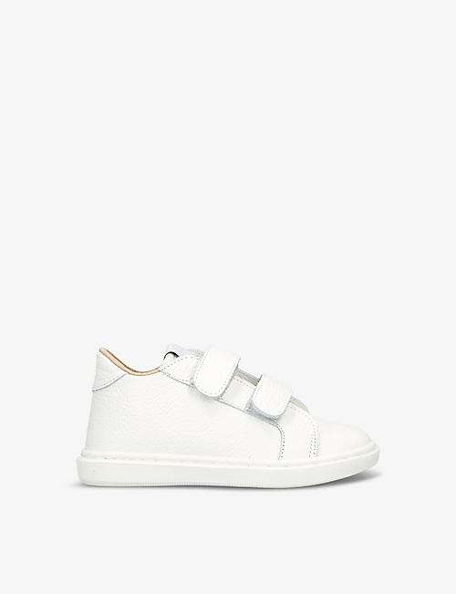 BABYWALKER: Kids' double-strap leather low-top trainers