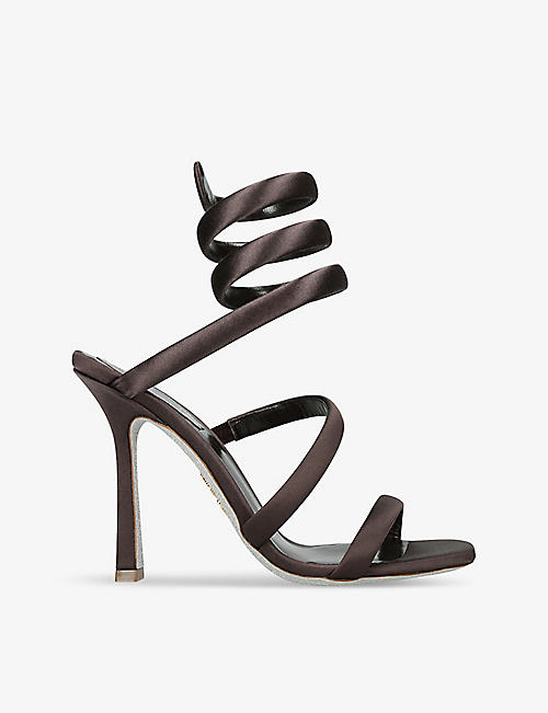 RENE CAOVILLA: Cleo 105 satin heeled sandals
