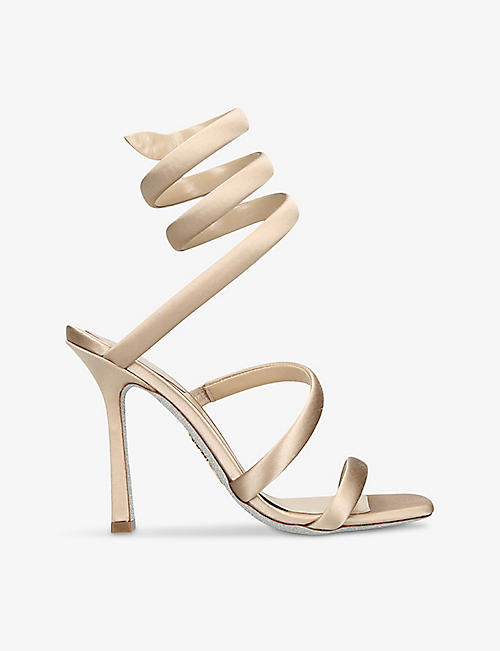 RENE CAOVILLA: Cleo 105 satin heeled sandals