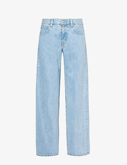 SLVRLAKE: Tess wide-leg mid-rise jeans