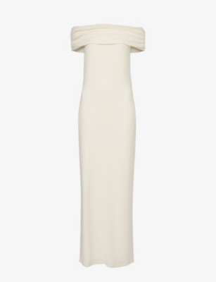 REFORMATION - Josefina off-the-shoulder knitted maxi dress | Selfridges.com