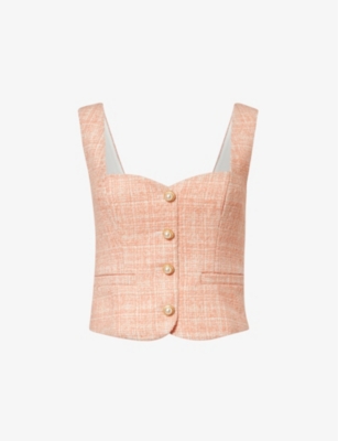 Reformation Amora Top In Pink