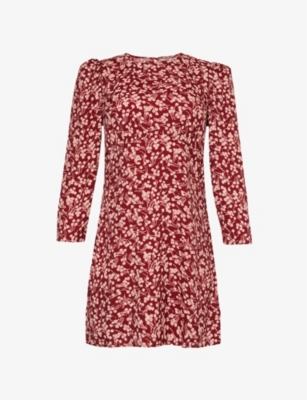 REFORMATION: Brantley floral-pattern woven-blend mini dress