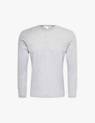 Comme Des Garçons Shirt Grey Crewneck Long Sleeve T-shirt In Top Grey
