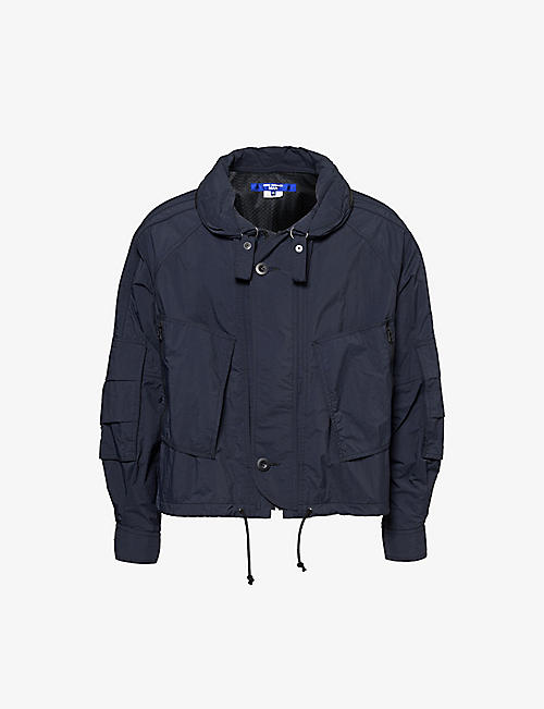JUNYA WATANABE: Concealed-hood relaxed-fit woven jacket