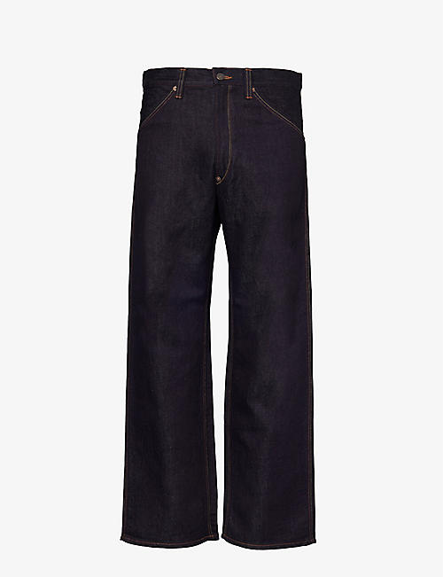 JUNYA WATANABE: Contrast-pocket wide-leg cotton and linen-blend trousers