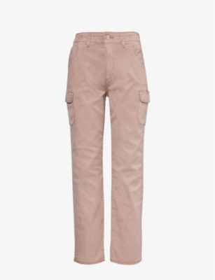 PAIGE: Drew straight-leg high-rise stretch-woven trousers