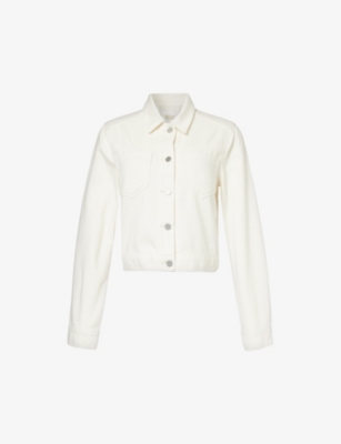 PAIGE: Vivienne patch-pocket denim-blend jacket