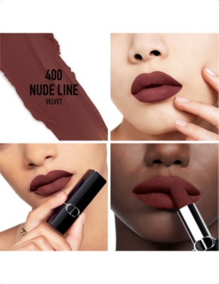 Dior 400 Nude Line Rouge New Velvet Lipstick 3.5g In 400 Nude Line