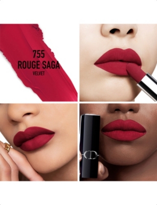 Dior 755 Rouge Saga Rouge New Velvet Lipstick 3.5g | ModeSens