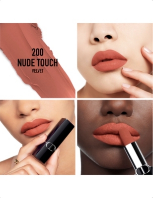 Dior 200 Nude Touch Rouge New Velvet Lipstick Refill 3.5g In 200 Nude Touch