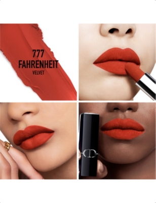 Dior 777 Fahrenheit Rouge New Velvet Lipstick Refill 3.5g In 777 Fahrenheit