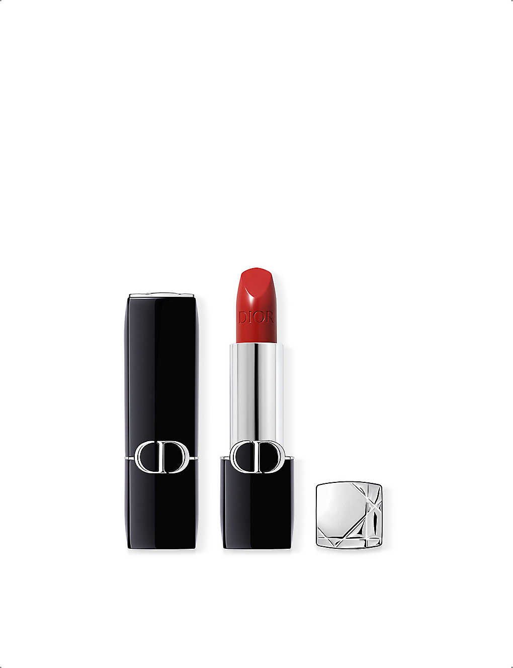 Dior 743 Rouge Zinnia Rouge Satin Lipstick 3.5g